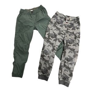 Kids Camouflage and Green Cargo Pants